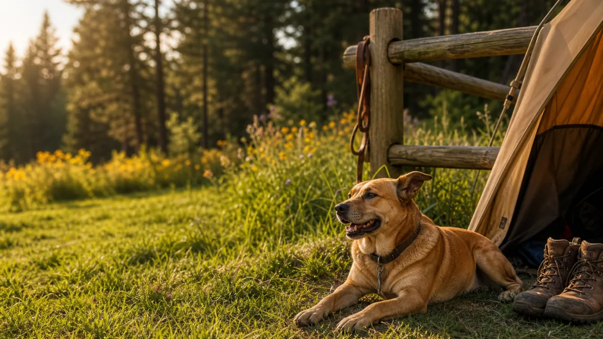 Camping avec emplacement clôturé pour chien : guide 2026